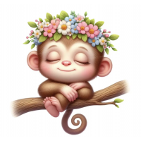 Sticker de interior sleeping friends